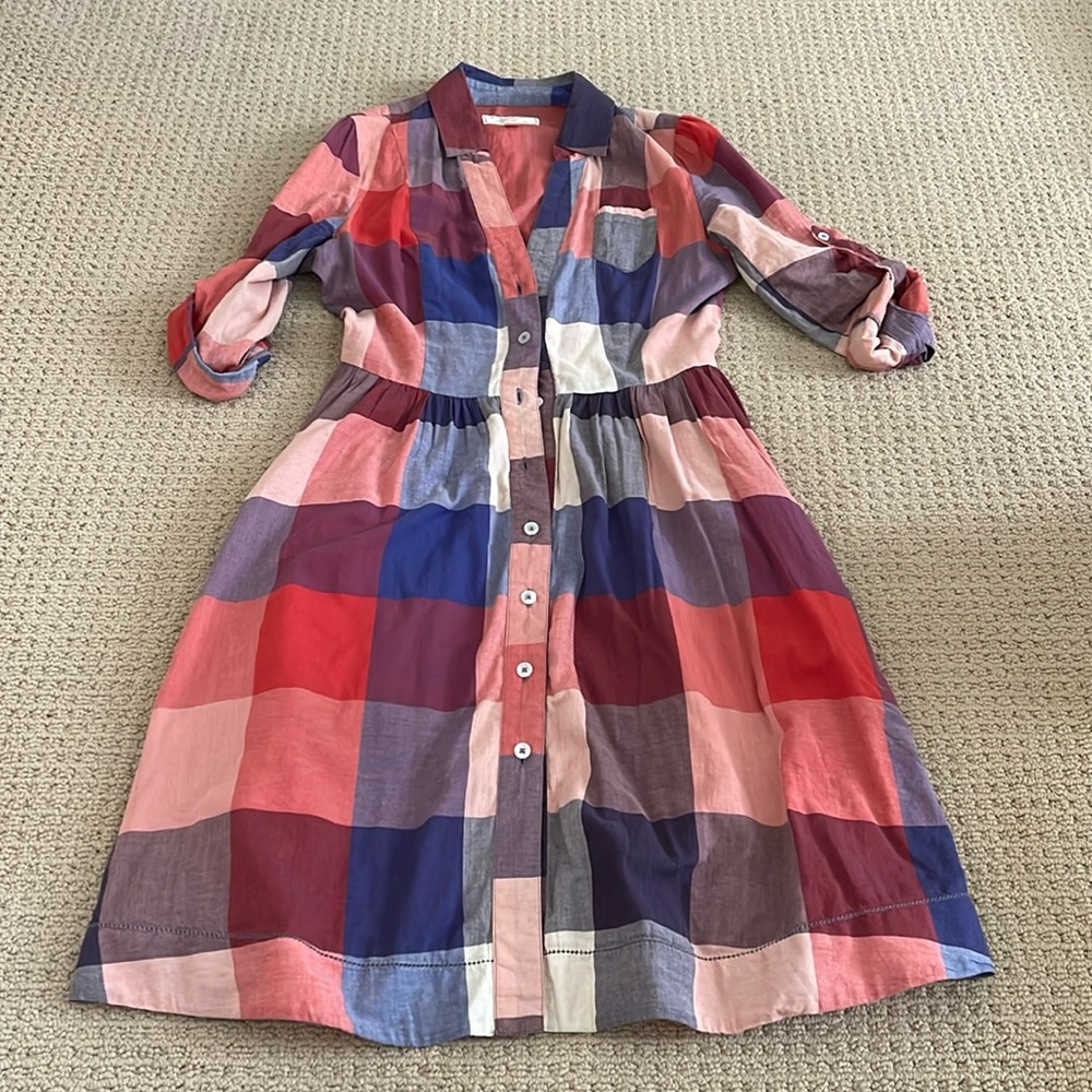 Buffalo check mini dress